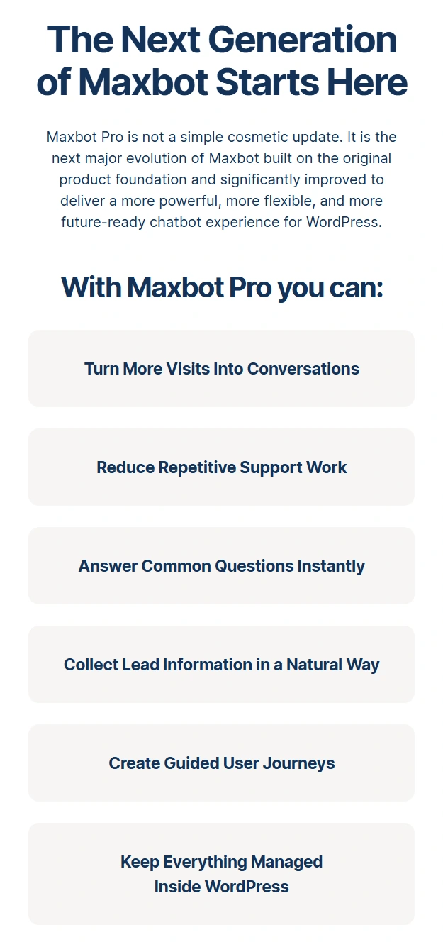 Maxbot - Chatbot Builder WordPress Plugin