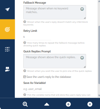 keywords decide next block