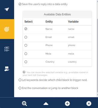 save reply into data entity
