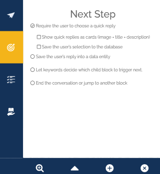 what next step controls